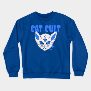 Cat Cult Wizard Cat Crewneck Sweatshirt